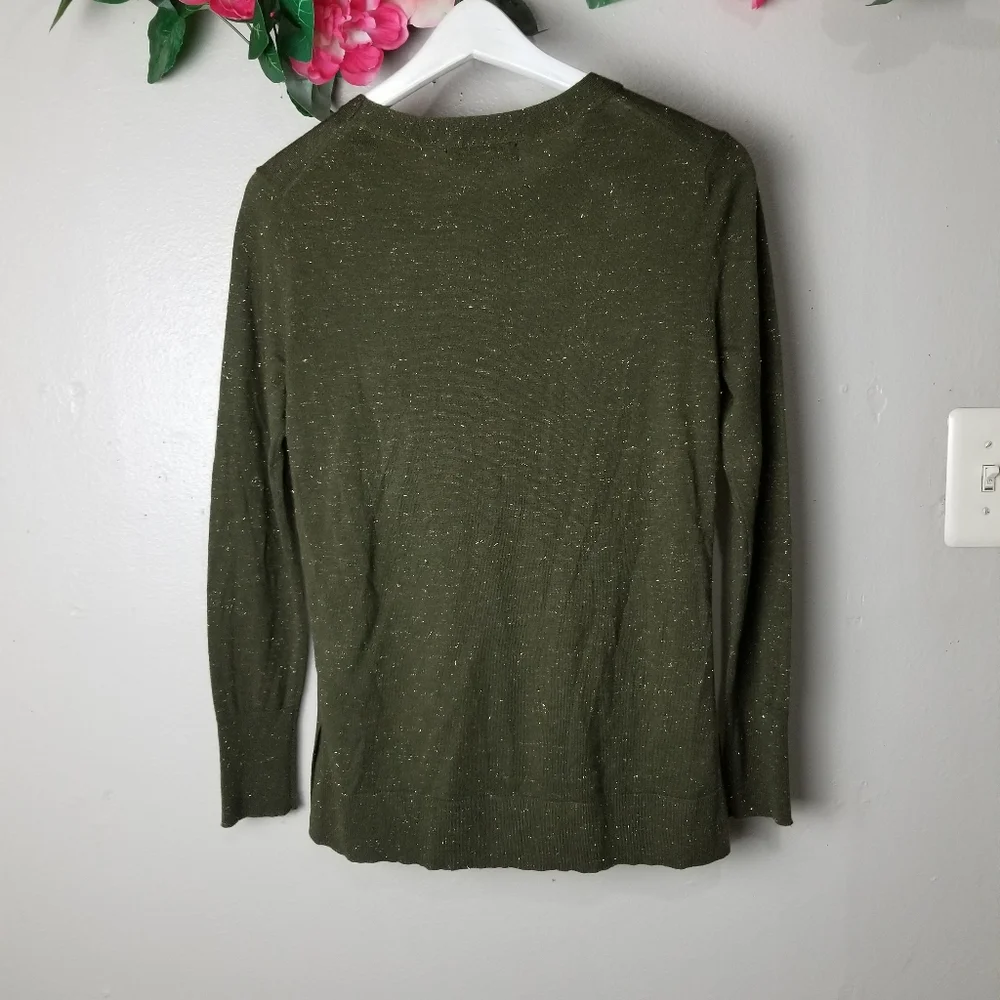 Banana Republic olive green long sleeves  top size XS